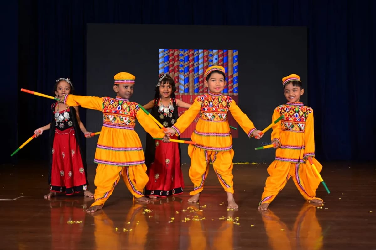 Dandiya dance performance at FlyHigh