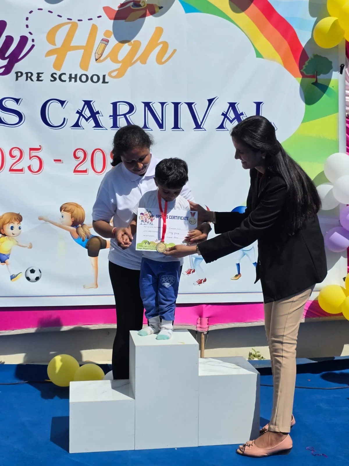 Sports Carnival podium award at FlyHigh