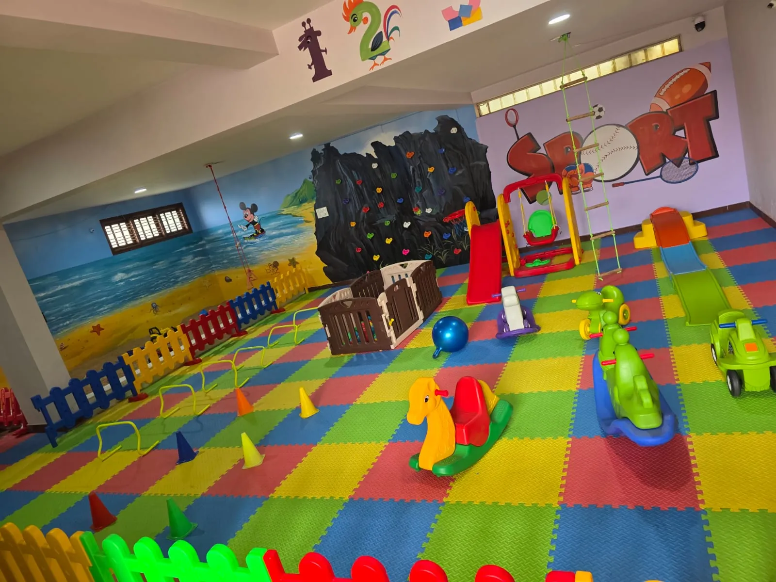 Indoor play area at FlyHigh Pre School