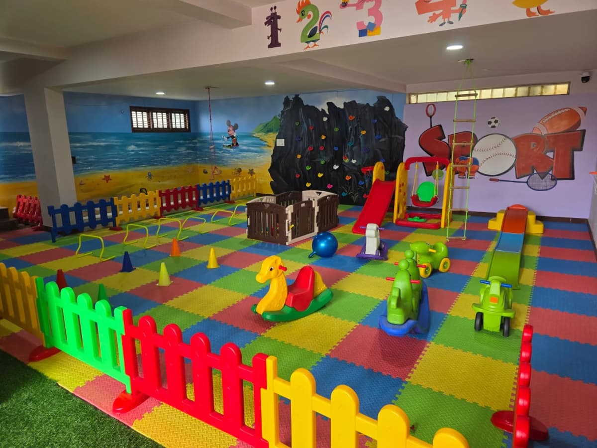 Indoor play room — wide angle at FlyHigh